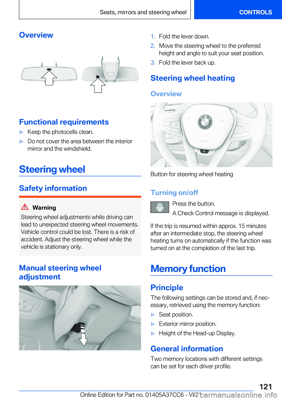 BMW X4 2022  Owners Manual �O�v�e�r�v�i�e�w
�F�u�n�c�t�i�o�n�a�l��r�e�q�u�i�r�e�m�e�n�t�s
'x�K�e�e�p��t�h�e��p�h�o�t�o�c�e�l�l�s��c�l�e�a�n�.'x�D�o��n�o�t��c�o�v�e�r��t�h�e��a�r�e�a��b�e�t�w�e�e�n��t�h�e��i�n