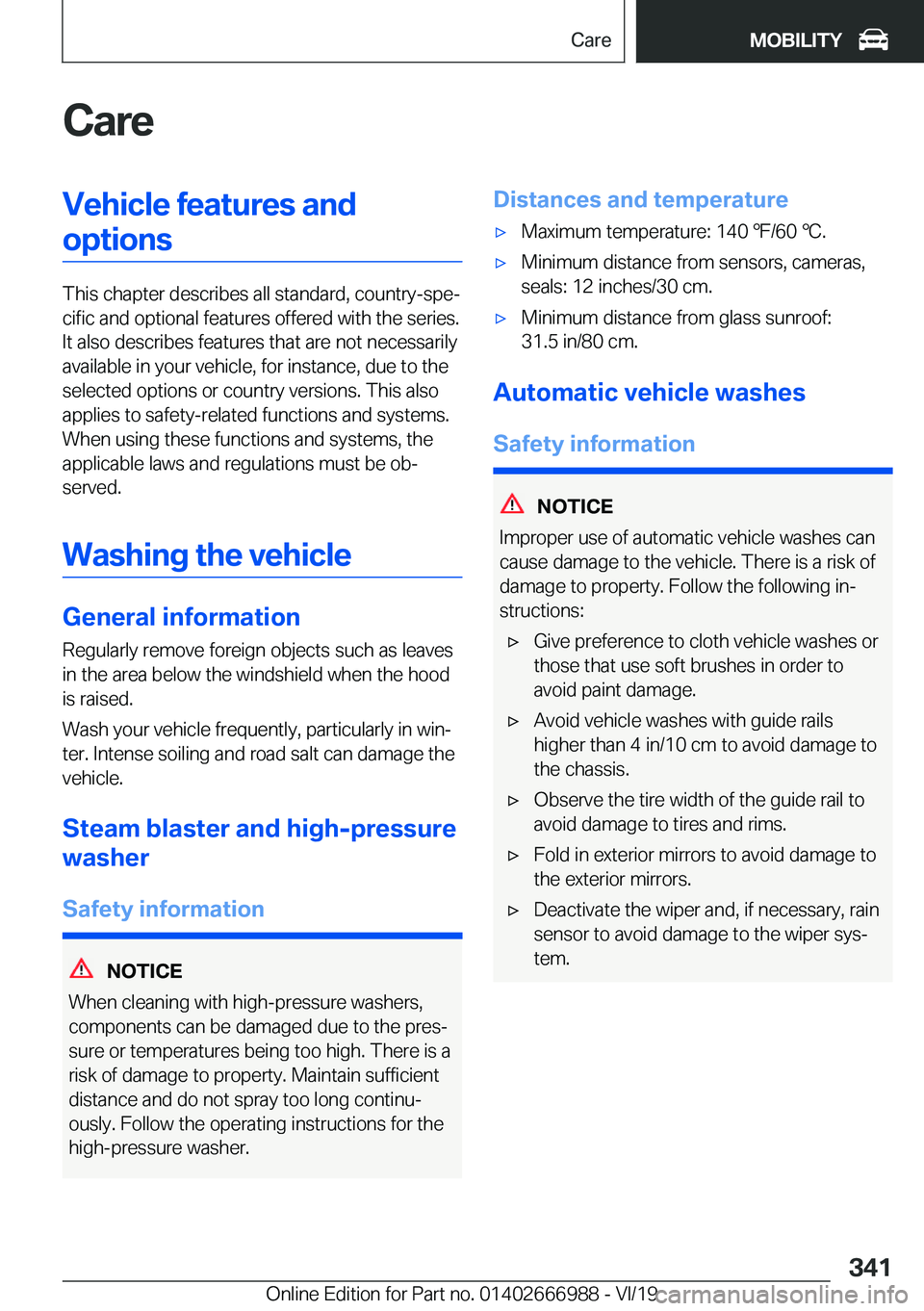 BMW X4 2020  Owners Manual �C�a�r�e�V�e�h�i�c�l�e��f�e�a�t�u�r�e�s��a�n�d�o�p�t�i�o�n�s
�T�h�i�s��c�h�a�p�t�e�r��d�e�s�c�r�i�b�e�s��a�l�l��s�t�a�n�d�a�r�d�,��c�o�u�n�t�r�y�-�s�p�ej�c�i�f�i�c��a�n�d��o�p�t�i�o�n�a�l��