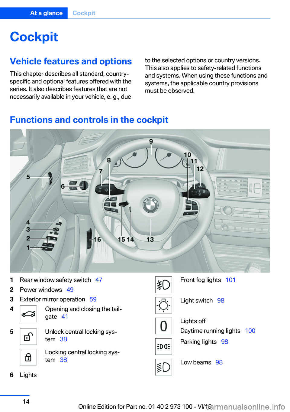 BMW X4 2017 User Guide �C�o�c�k�p�i�t�V�e�h�i�c�l�e��f�e�a�t�u�r�e�s��a�n�d��o�p�t�i�o�n�s
�T�h�i�s� �c�h�a�p�t�e�r� �d�e�s�c�r�i�b�e�s� �a�l�l� �s�t�a�n�d�a�r�d�,� �c�o�u�n�t�r�y�- �s�p�e�c�i�f�i�c� �a�n�d� �o�p�t�i�o�n