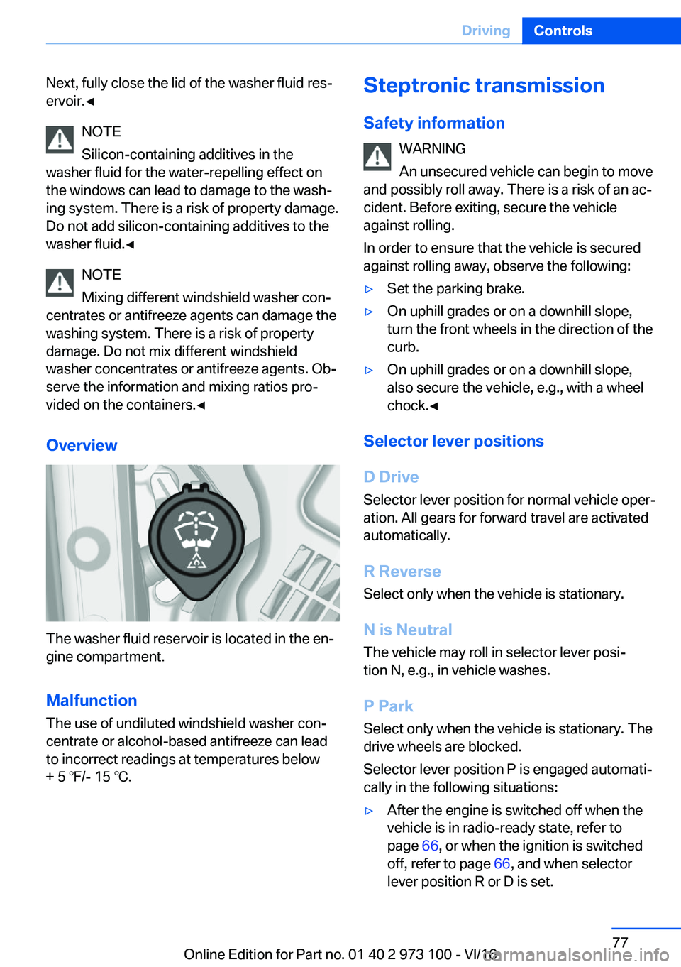 BMW X4 2017 Manual PDF �N�e�x�t�,� �f�u�l�l�y� �c�l�o�s�e� �t�h�e� �l�i�d� �o�f� �t�h�e� �w�a�s�h�e�r� �f�l�u�i�d� �r�e�sj
�e�r�v�o�i�r�.'