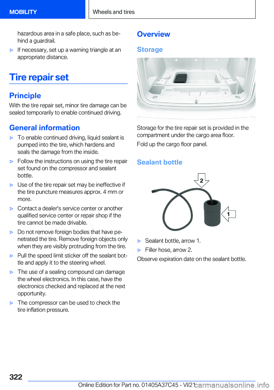 BMW X4 M 2022  Owners Manual �h�a�z�a�r�d�o�u�s��a�r�e�a��i�n��a��s�a�f�e��p�l�a�c�e�,��s�u�c�h��a�s��b�e#j�h�i�n�d��a��g�u�a�r�d�r�a�i�l�.'x�I�f��n�e�c�e�s�s�a�r�y�,��s�e�t��u�p��a��w�a�r�n�i�n�g��t�r�i�a�n�g