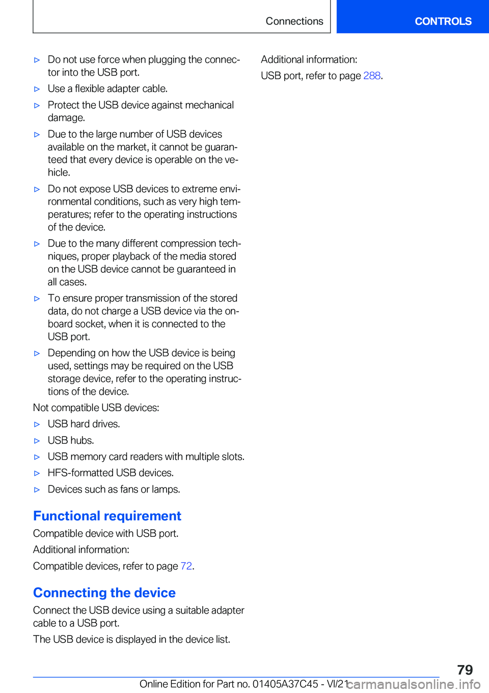 BMW X4 M 2022 Manual PDF 'x�D�o��n�o�t��u�s�e��f�o�r�c�e��w�h�e�n��p�l�u�g�g�i�n�g��t�h�e��c�o�n�n�e�c#j
�t�o�r��i�n�t�o��t�h�e��U�S�B��p�o�r�t�.'x�U�s�e��a��f�l�e�x�i�b�l�e��a�d�a�p�t�e�r��c�a�b�l�e�.&