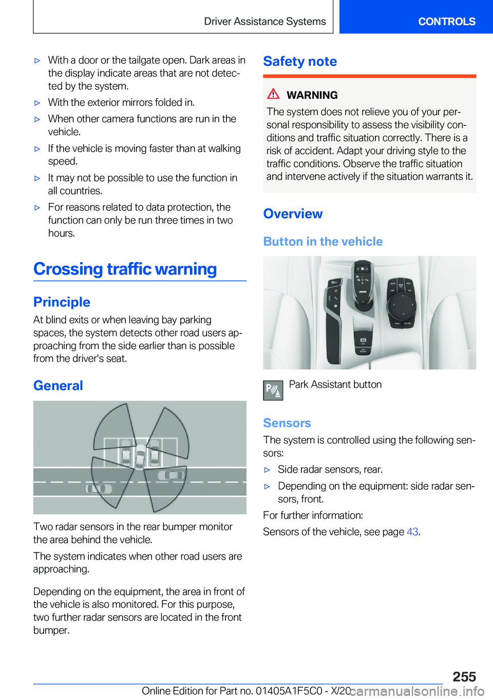 BMW X4 M 2021  Owners Manual 'x�W�i�t�h��a��d�o�o�r��o�r��t�h�e��t�a�i�l�g�a�t�e��o�p�e�n�.��D�a�r�k��a�r�e�a�s��i�n
�t�h�e��d�i�s�p�l�a�y��i�n�d�i�c�a�t�e��a�r�e�a�s��t�h�a�t��a�r�e��n�o�t��d�e�t�e�cj
�t�e�d