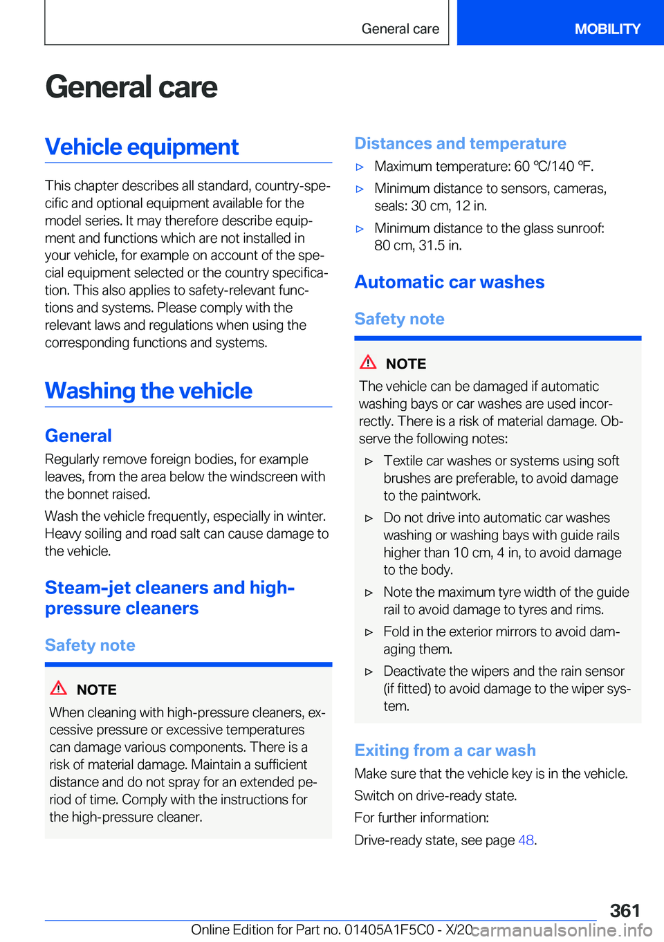 BMW X4 M 2021  Owners Manual �G�e�n�e�r�a�l��c�a�r�e�V�e�h�i�c�l�e��e�q�u�i�p�m�e�n�t
�T�h�i�s��c�h�a�p�t�e�r��d�e�s�c�r�i�b�e�s��a�l�l��s�t�a�n�d�a�r�d�,��c�o�u�n�t�r�y�-�s�p�ej�c�i�f�i�c��a�n�d��o�p�t�i�o�n�a�l��e�q�
