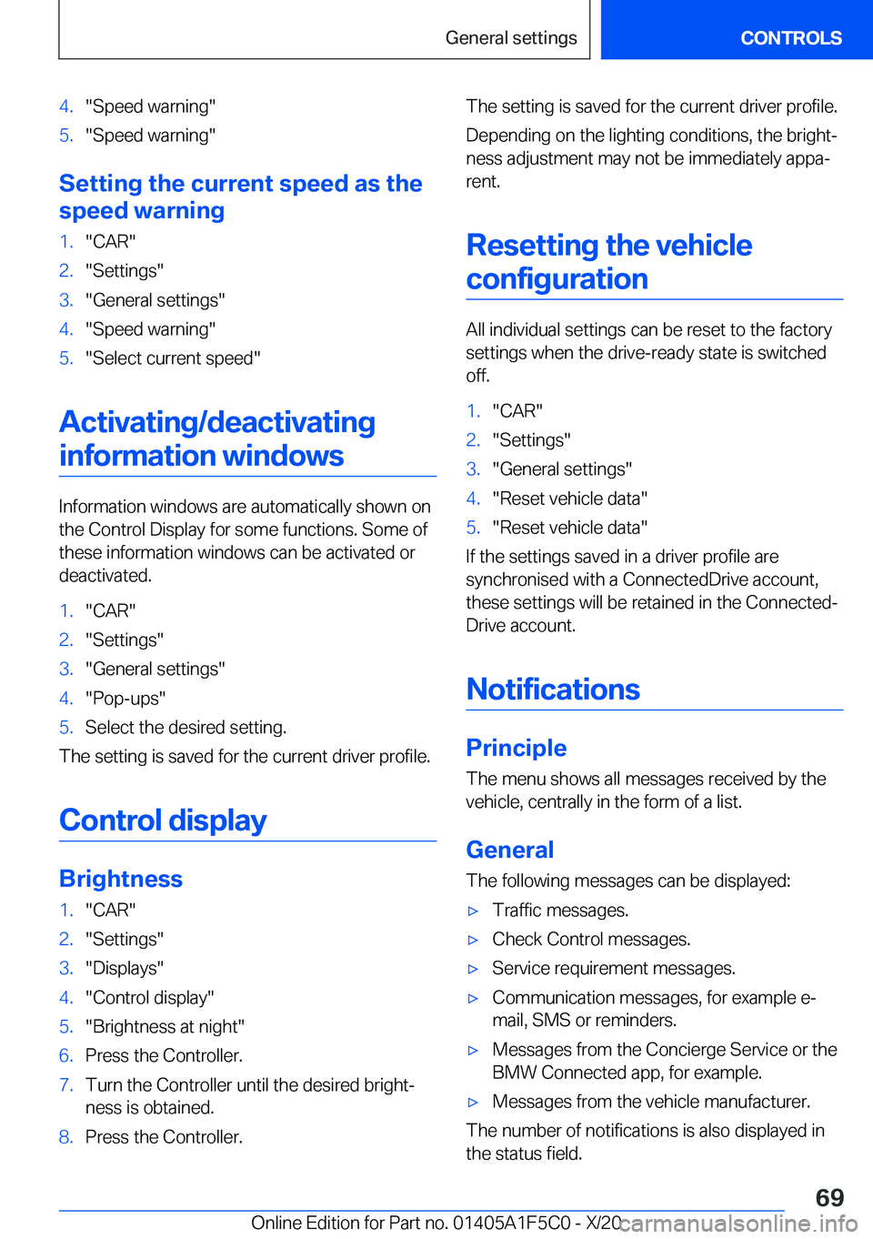 BMW X4 M 2021 Repair Manual �4�.��S�p�e�e�d��w�a�r�n�i�n�g��5�.��S�p�e�e�d��w�a�r�n�i�n�g�
�S�e�t�t�i�n�g��t�h�e��c�u�r�r�e�n�t��s�p�e�e�d��a�s��t�h�e
�s�p�e�e�d��w�a�r�n�i�n�g
�1�.��C�A�R��2�.��S�e�t�t�i�n�g�s��