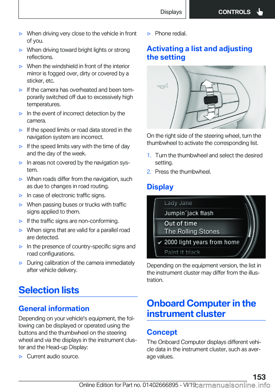 BMW X4 M 2020  Owners Manual 'x�W�h�e�n��d�r�i�v�i�n�g��v�e�r�y��c�l�o�s�e��t�o��t�h�e��v�e�h�i�c�l�e��i�n��f�r�o�n�t
�o�f��y�o�u�.'x�W�h�e�n��d�r�i�v�i�n�g��t�o�w�a�r�d��b�r�i�g�h�t��l�i�g�h�t�s��o�r��s�t�