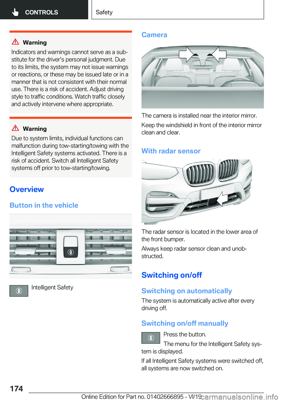 BMW X4 M 2020  Owners Manual �W�a�r�n�i�n�g
�I�n�d�i�c�a�t�o�r�s��a�n�d��w�a�r�n�i�n�g�s��c�a�n�n�o�t��s�e�r�v�e��a�s��a��s�u�bj
�s�t�i�t�u�t�e��f�o�r��t�h�e��d�r�i�v�e�rs�s��p�e�r�s�o�n�a�l��j�u�d�g�m�e�n�t�.��D�u