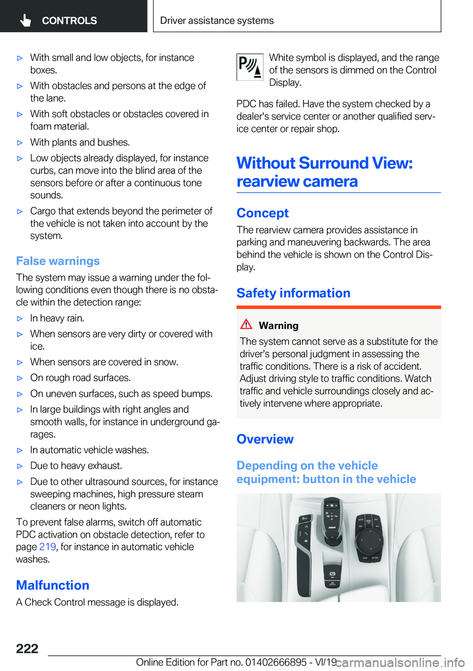 BMW X4 M 2020  Owners Manual 'x�W�i�t�h��s�m�a�l�l��a�n�d��l�o�w��o�b�j�e�c�t�s�,��f�o�r��i�n�s�t�a�n�c�e
�b�o�x�e�s�.'x�W�i�t�h��o�b�s�t�a�c�l�e�s��a�n�d��p�e�r�s�o�n�s��a�t��t�h�e��e�d�g�e��o�f �t�h�e��l�a