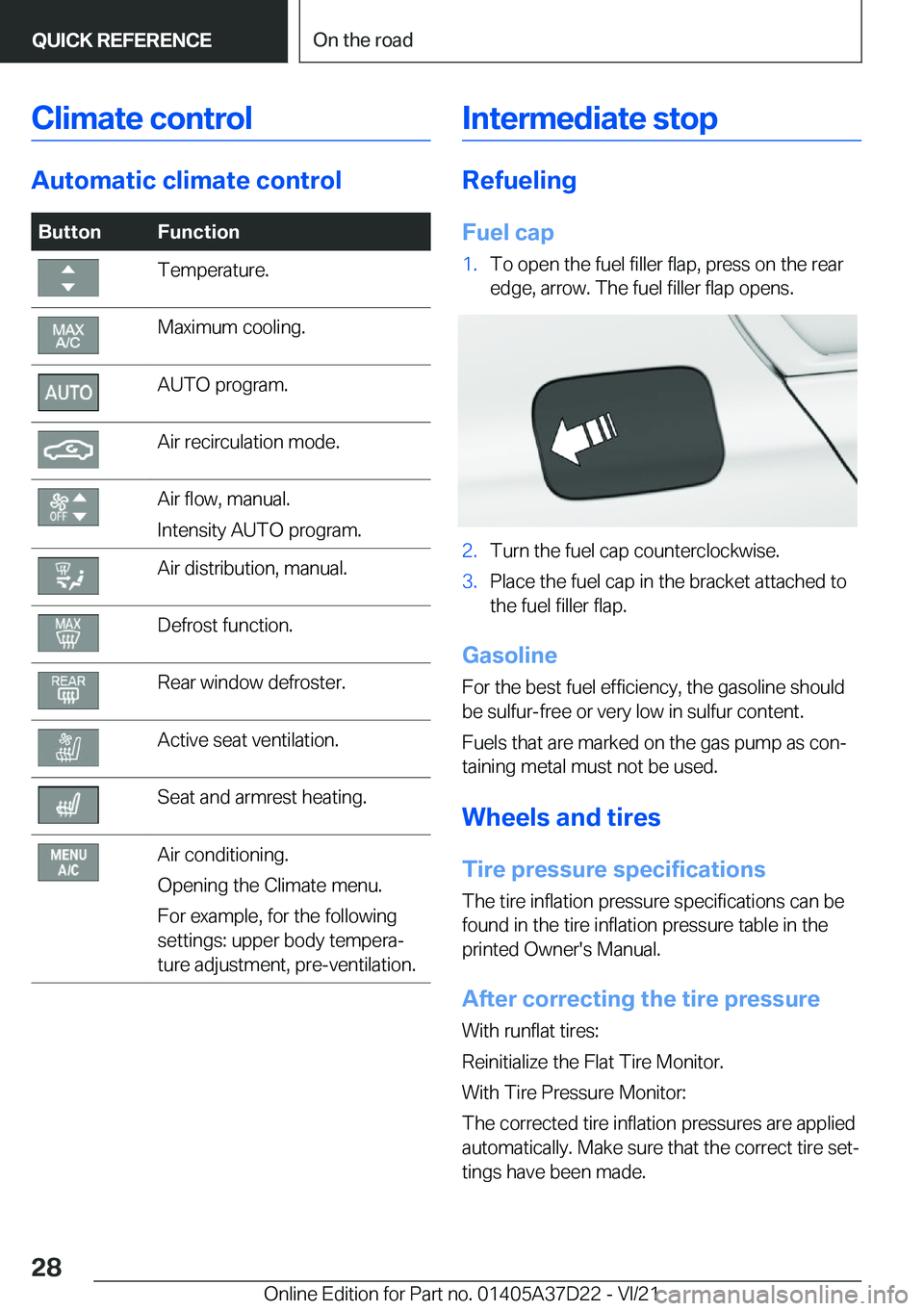 BMW X5 2022 Owners Manual �C�l�i�m�a�t�e��c�o�n�t�r�o�l
�A�u�t�o�m�a�t�i�c��c�l�i�m�a�t�e��c�o�n�t�r�o�l
�B�u�t�t�o�n�F�u�n�c�t�i�o�n�T�e�m�p�e�r�a�t�u�r�e�.�M�a�x�i�m�u�m��c�o�o�l�i�n�g�.�A�U�T�O��p�r�o�g�r�a�m�.�A�i�r�
