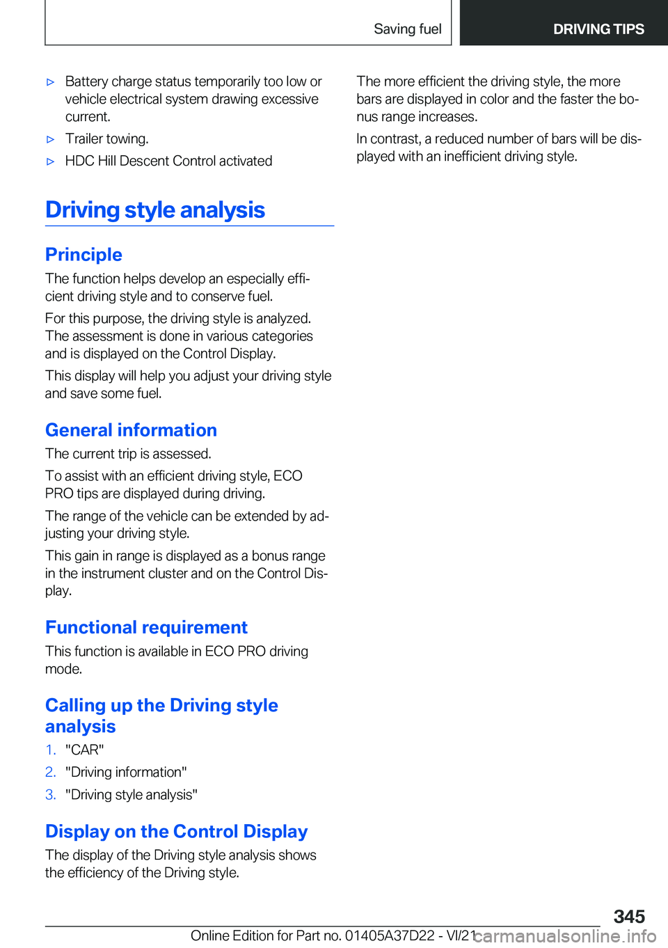 BMW X5 2022  Owners Manual 'x�B�a�t�t�e�r�y��c�h�a�r�g�e��s�t�a�t�u�s��t�e�m�p�o�r�a�r�i�l�y��t�o�o��l�o�w��o�r�v�e�h�i�c�l�e��e�l�e�c�t�r�i�c�a�l��s�y�s�t�e�m��d�r�a�w�i�n�g��e�x�c�e�s�s�i�v�e�c�u�r�r�e�n�t�.'