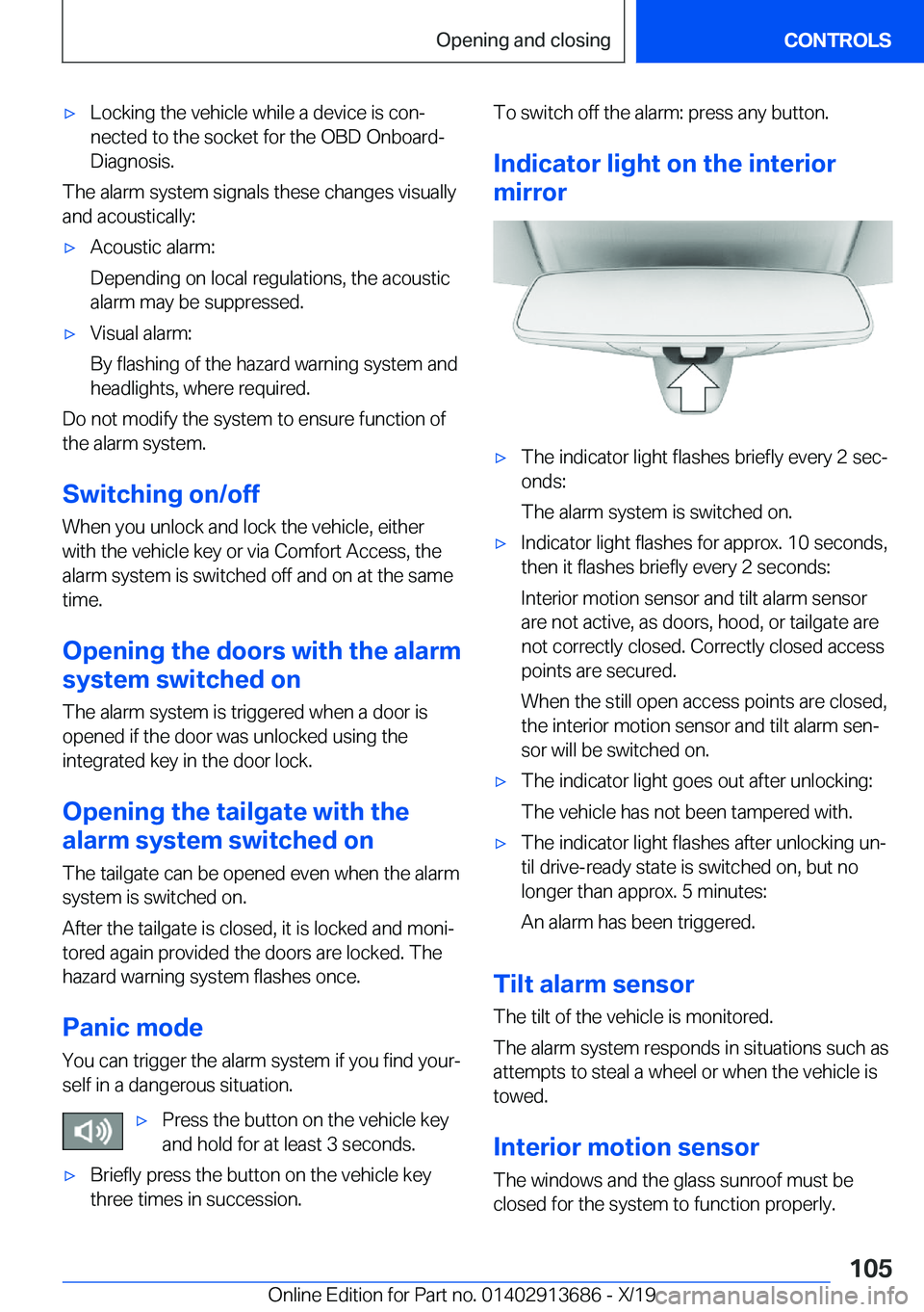 BMW X5 2020  Owners Manual 'x�L�o�c�k�i�n�g��t�h�e��v�e�h�i�c�l�e��w�h�i�l�e��a��d�e�v�i�c�e��i�s��c�o�n#j�n�e�c�t�e�d��t�o��t�h�e��s�o�c�k�e�t��f�o�r��t�h�e��O�B�D��O�n�b�o�a�r�d�-
�D�i�a�g�n�o�s�i�s�.
�T�h�e