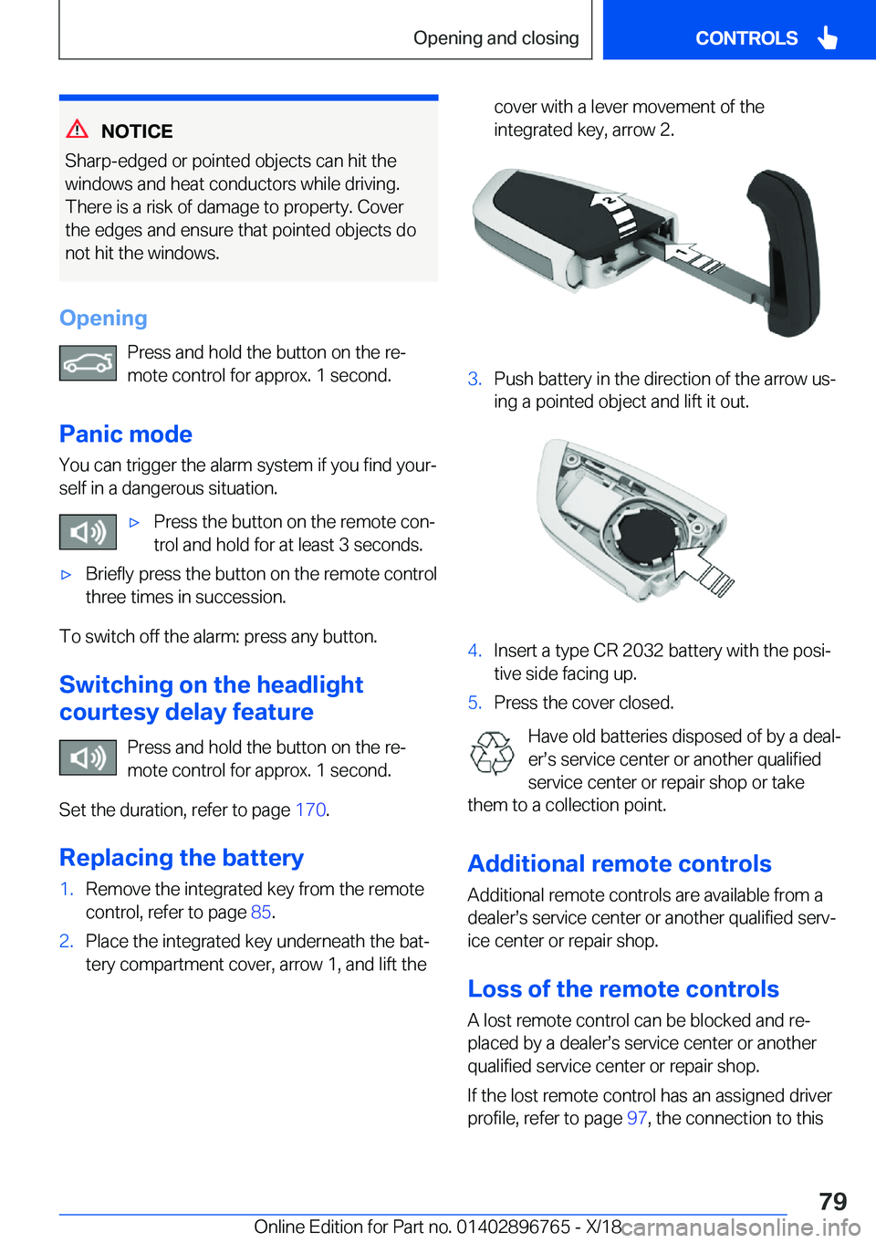 BMW X5 2019 Manual PDF �N�O�T�I�C�E
�S�h�a�r�p�-�e�d�g�e�d��o�r��p�o�i�n�t�e�d��o�b�j�e�c�t�s��c�a�n��h�i�t��t�h�e �w�i�n�d�o�w�s��a�n�d��h�e�a�t��c�o�n�d�u�c�t�o�r�s��w�h�i�l�e��d�r�i�v�i�n�g�.�T�h�e�r�e��i�s�