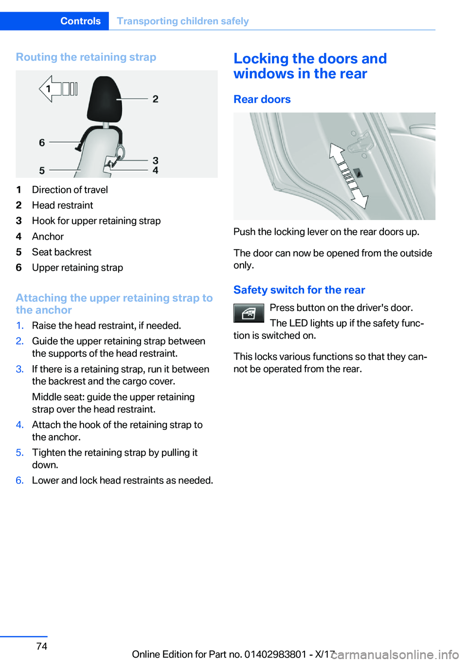 BMW X5 2018 Manual PDF �R�o�u�t�i�n�g��t�h�e��r�e�t�a�i�n�i�n�g��s�t�r�a�p�1�D�i�r�e�c�t�i�o�n� �o�f� �t�r�a�v�e�l�2�H�e�a�d� �r�e�s�t�r�a�i�n�t�3�H�o�o�k� �f�o�r� �u�p�p�e�r� �r�e�t�a�i�n�i�n�g� �s�t�r�a�p�4�A�n�c�h�o�r