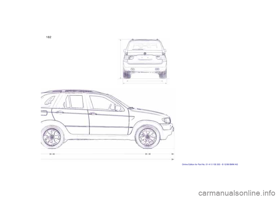 BMW X5 4.4I 2000  Owners Manual 182n 