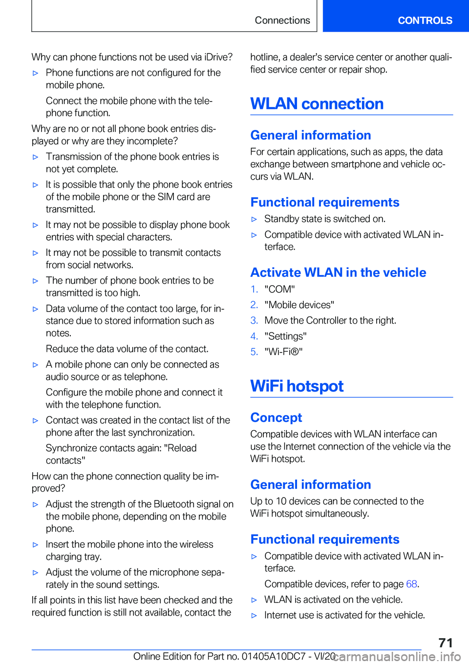 BMW X5M 2021 Manual PDF �W�h�y��c�a�n��p�h�o�n�e��f�u�n�c�t�i�o�n�s��n�o�t��b�e��u�s�e�d��v�i�a��i�D�r�i�v�e� 'x�P�h�o�n�e��f�u�n�c�t�i�o�n�s��a�r�e��n�o�t��c�o�n�f�i�g�u�r�e�d��f�o�r��t�h�e
�m�o�b�i�l�e��