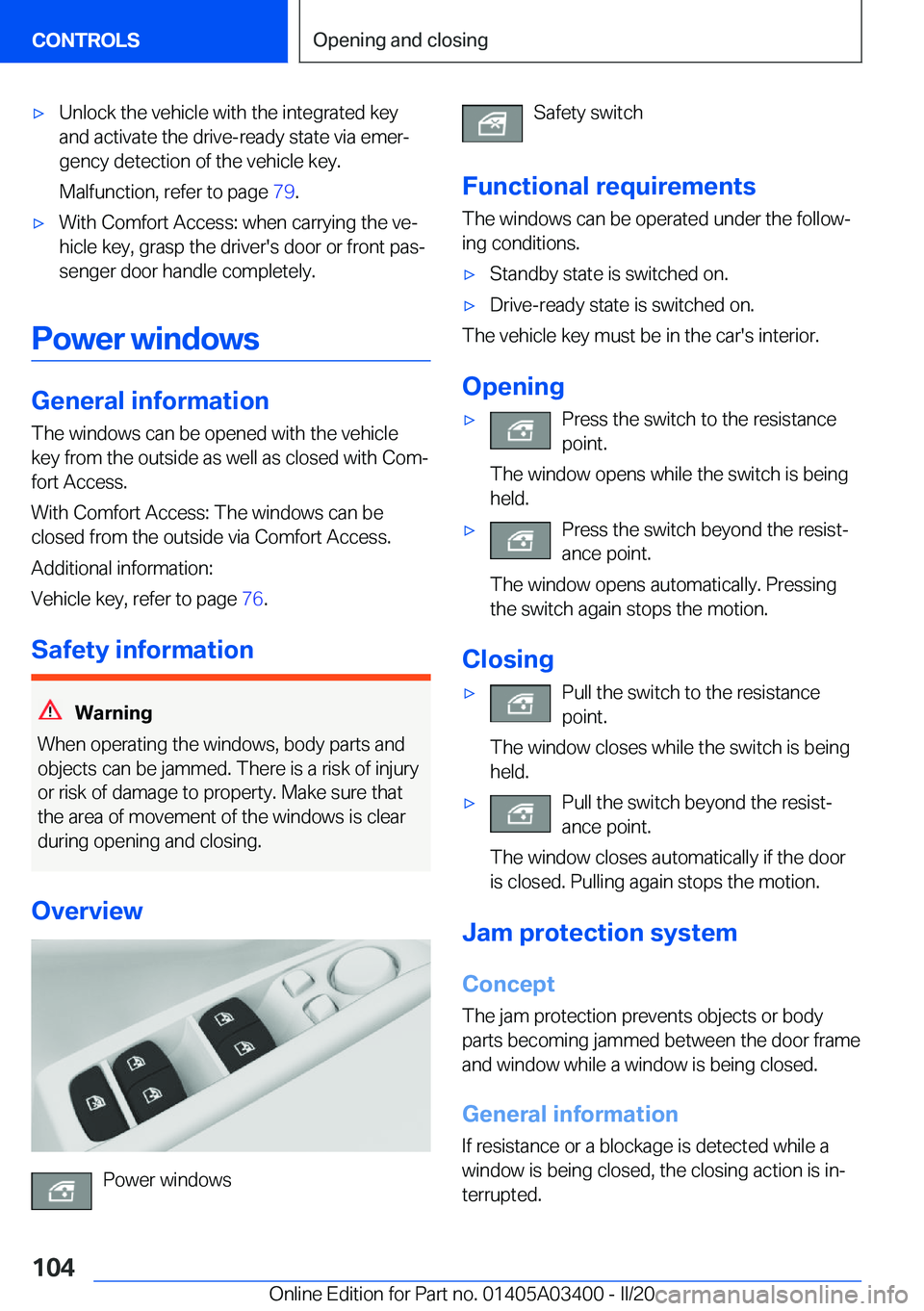 BMW X5M 2020  Owners Manual 'x�U�n�l�o�c�k��t�h�e��v�e�h�i�c�l�e��w�i�t�h��t�h�e��i�n�t�e�g�r�a�t�e�d��k�e�y
�a�n�d��a�c�t�i�v�a�t�e��t�h�e��d�r�i�v�e�-�r�e�a�d�y��s�t�a�t�e��v�i�a��e�m�e�r#j �g�e�n�c�y��d�e�t�e