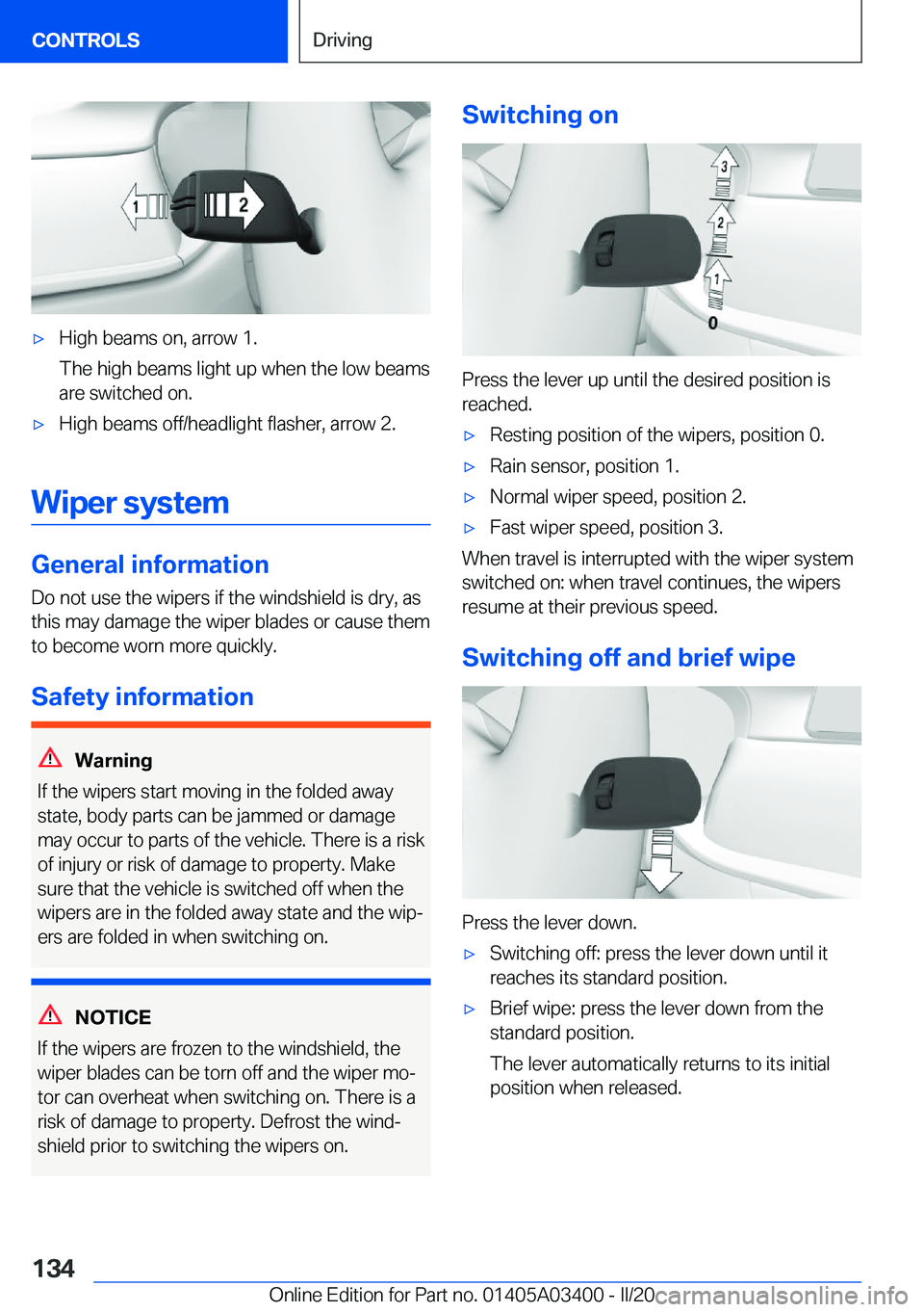 BMW X5M 2020  Owners Manual 'x�H�i�g�h��b�e�a�m�s��o�n�,��a�r�r�o�w��1�.
�T�h�e��h�i�g�h��b�e�a�m�s��l�i�g�h�t��u�p��w�h�e�n��t�h�e��l�o�w��b�e�a�m�s
�a�r�e��s�w�i�t�c�h�e�d��o�n�.'x�H�i�g�h��b�e�a�m�s��o