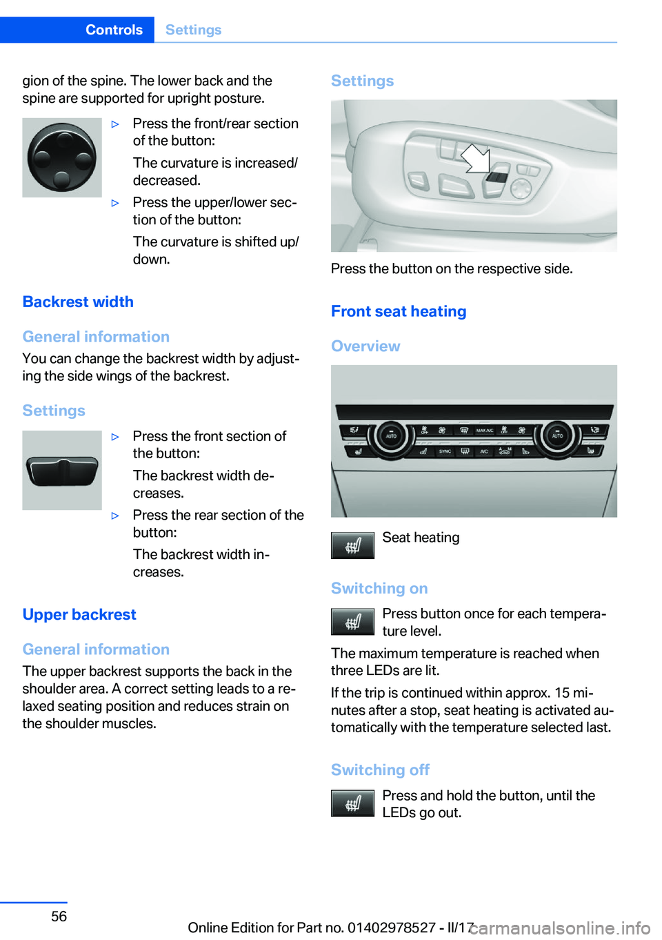 BMW X5M 2017 Workshop Manual �g�i�o�n� �o�f� �t�h�e� �s�p�i�n�e�.� �T�h�e� �l�o�w�e�r� �b�a�c�k� �a�n�d� �t�h�e�s�p�i�n�e� �a�r�e� �s�u�p�p�o�r�t�e�d� �f�o�r� �u�p�r�i�g�h�t� �p�o�s�t�u�r�e�.'y�P�r�e�s�s� �t�h�e� �f�r�o�n�t�/