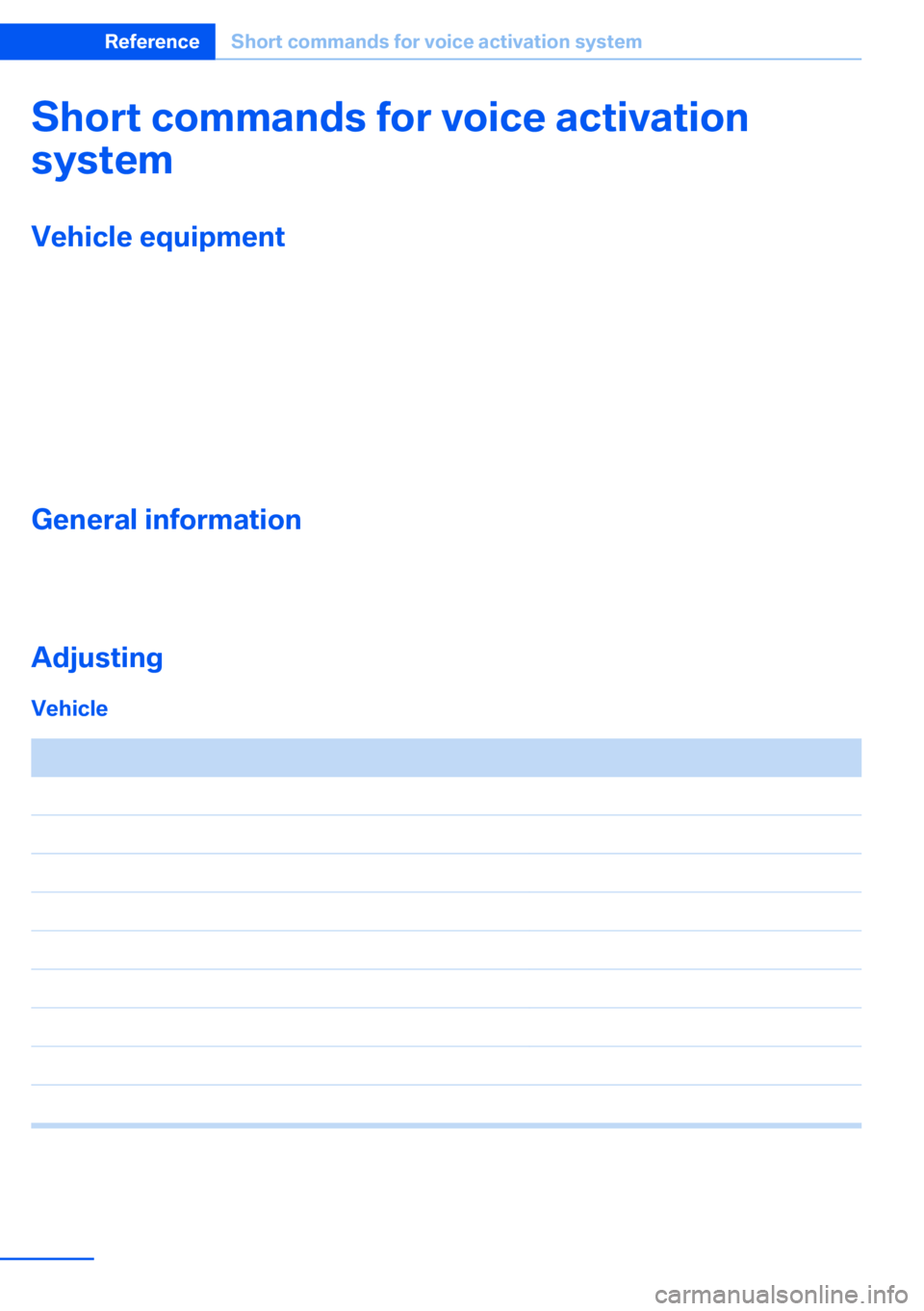BMW X5 XDRIVE 35I SPORT ACTIVITY 2013 Owners Manual Short commands for voice activationsystemVehicle equipment
This chapter describes all series equipment as
well as country-specific and special equipment
offered for this model series.Therefore, it als BMW X5 XDRIVE 35I SPORT ACTIVITY 2013 Owners Manual Short commands for voice activationsystemVehicle equipment
This chapter describes all series equipment as
well as country-specific and special equipment
offered for this model series.Therefore, it als