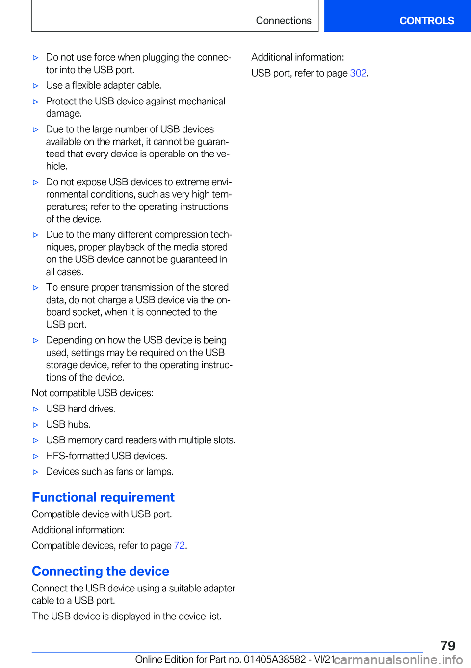 BMW X6 2022 Manual PDF 'x�D�o��n�o�t��u�s�e��f�o�r�c�e��w�h�e�n��p�l�u�g�g�i�n�g��t�h�e��c�o�n�n�e�c#j
�t�o�r��i�n�t�o��t�h�e��U�S�B��p�o�r�t�.'x�U�s�e��a��f�l�e�x�i�b�l�e��a�d�a�p�t�e�r��c�a�b�l�e�.&
