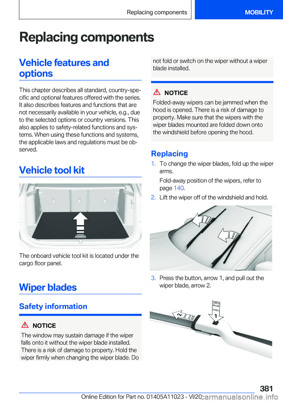 BMW X6 2021  Owners Manual �R�e�p�l�a�c�i�n�g��c�o�m�p�o�n�e�n�t�s�V�e�h�i�c�l�e��f�e�a�t�u�r�e�s��a�n�d�o�p�t�i�o�n�s
�T�h�i�s��c�h�a�p�t�e�r��d�e�s�c�r�i�b�e�s��a�l�l��s�t�a�n�d�a�r�d�,��c�o�u�n�t�r�y�-�s�p�e#j�c�i�f�