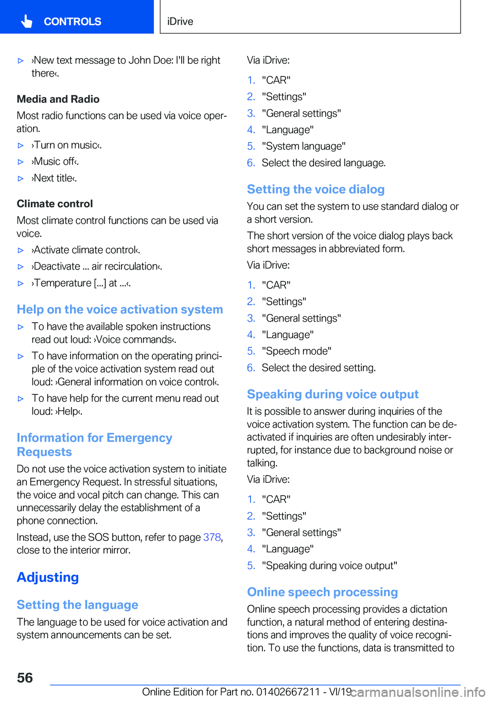BMW X6 2020 Workshop Manual 'x