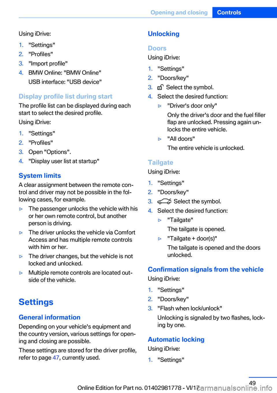 BMW X6 M 2018 Service Manual �U�s�i�n�g� �i�D�r�i�v�e�:�1�.�"�S�e�t�t�i�n�g�s�"�2�.�"�P�r�o�f�i�l�e�s�"�3�.�"�I�m�p�o�r�t� �p�r�o�f�i�l�e�"�4�.�B�M�W� �O�n�l�i�n�e�:� �"�B�M�W� �O�n�l�i�n�e�"
�U�S�