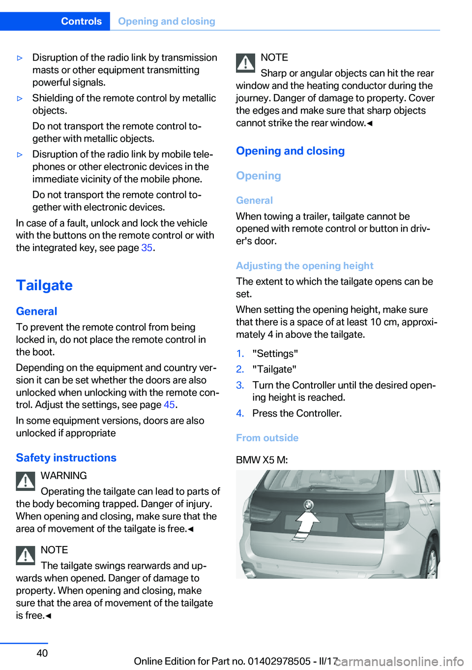 BMW X6 M 2017 Owners Guide 'y�D�i�s�r�u�p�t�i�o�n� �o�f� �t�h�e� �r�a�d�i�o� �l�i�n�k� �b�y� �t�r�a�n�s�m�i�s�s�i�o�n�m�a�s�t�s� �o�r� �o�t�h�e�r� �e�q�u�i�p�m�e�n�t� �t�r�a�n�s�m�i�t�t�i�n�g
�p�o�w�e�r�f�u�l� �s�i�g�n�a�l�