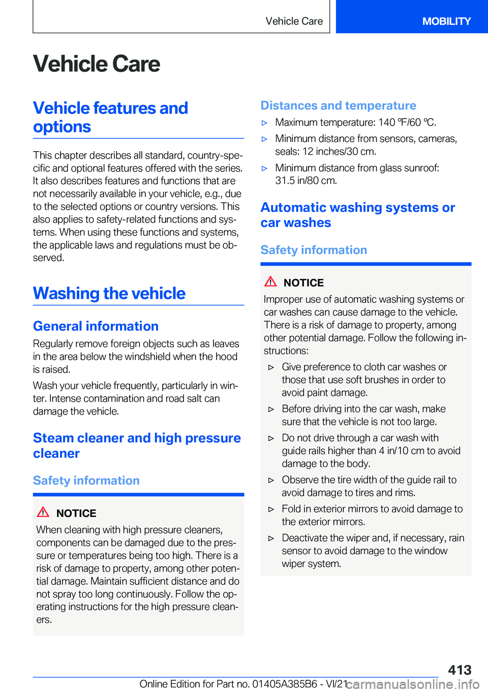BMW X7 2022  Owners Manual �V�e�h�i�c�l�e��C�a�r�e�V�e�h�i�c�l�e��f�e�a�t�u�r�e�s��a�n�d�o�p�t�i�o�n�s
�T�h�i�s��c�h�a�p�t�e�r��d�e�s�c�r�i�b�e�s��a�l�l��s�t�a�n�d�a�r�d�,��c�o�u�n�t�r�y�-�s�p�e#j�c�i�f�i�c��a�n�d��o�