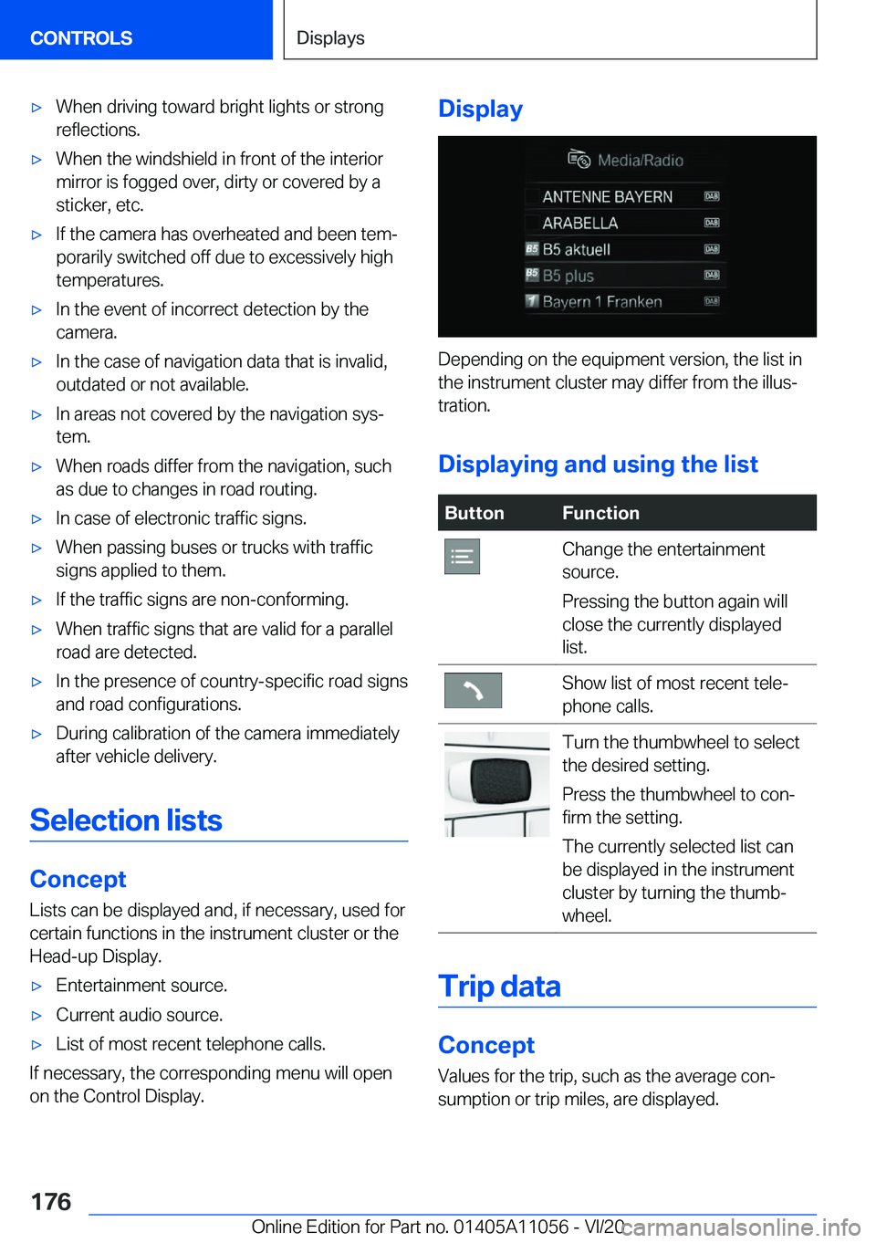 BMW X7 2021  Owners Manual 'x�W�h�e�n��d�r�i�v�i�n�g��t�o�w�a�r�d��b�r�i�g�h�t��l�i�g�h�t�s��o�r��s�t�r�o�n�g
�r�e�f�l�e�c�t�i�o�n�s�.'x�W�h�e�n��t�h�e��w�i�n�d�s�h�i�e�l�d��i�n��f�r�o�n�t��o�f��t�h�e��i�n�