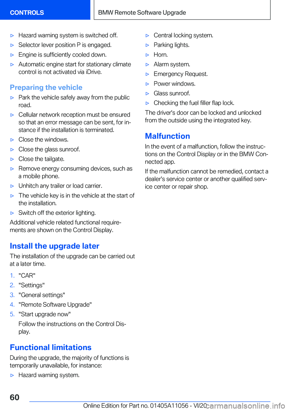 BMW X7 2021 Workshop Manual 'x�H�a�z�a�r�d��w�a�r�n�i�n�g��s�y�s�t�e�m��i�s��s�w�i�t�c�h�e�d��o�f�f�.'x�S�e�l�e�c�t�o�r��l�e�v�e�r��p�o�s�i�t�i�o�n��P��i�s��e�n�g�a�g�e�d�.'x�E�n�g�i�n�e��i�s��s�u�f�f�i�c