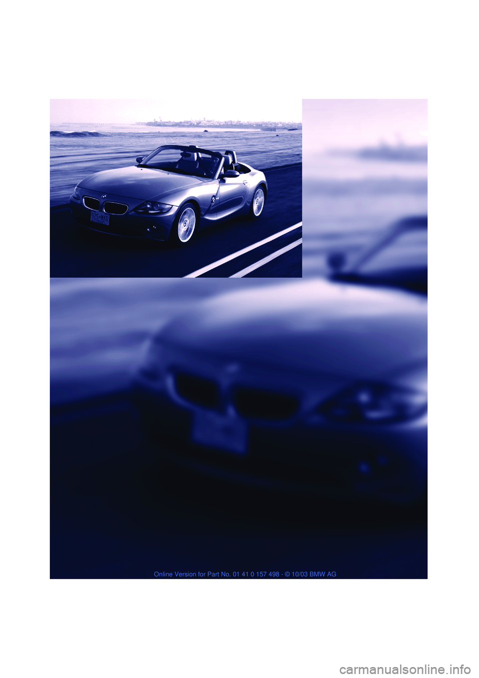 BMW Z4 2.5I 2004  Owners Manual 