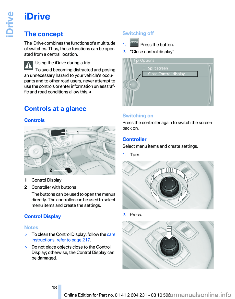 BMW Z4 SDRIVE30I 2011 User Guide BMW Z4 SDRIVE30I 2011 User Guide