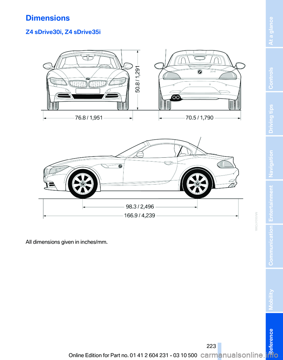 BMW Z4 SDRIVE30I 2011 Owners Manual BMW Z4 SDRIVE30I 2011 Owners Manual