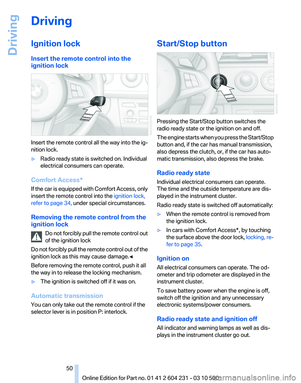 BMW Z4 SDRIVE30I 2011 Service Manual 