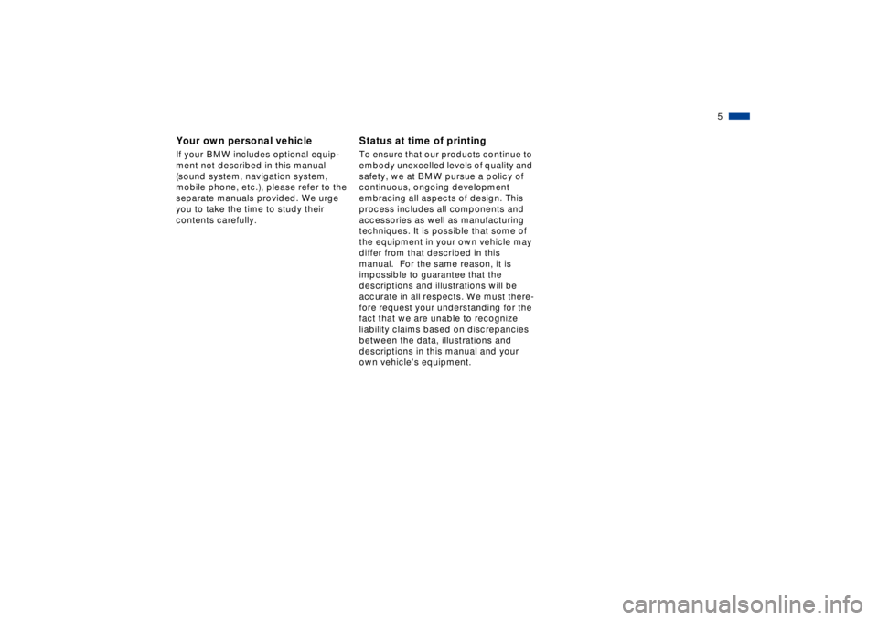 BMW Z8 2002  Owners Manual 