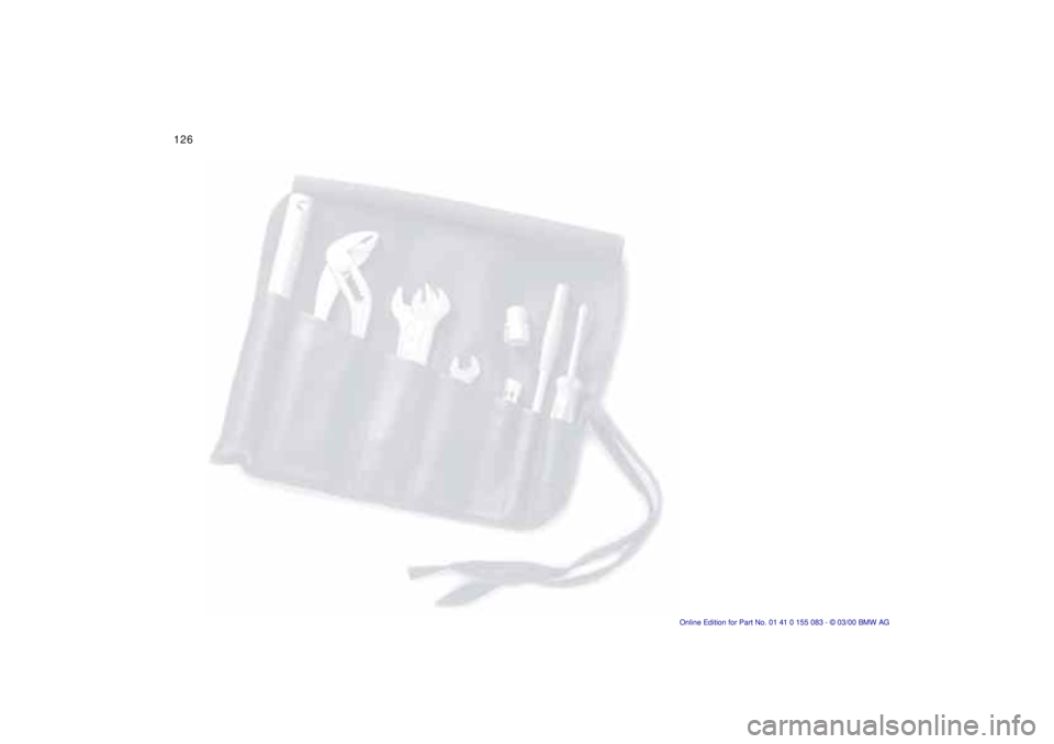BMW Z8 2000  Owners Manual 126n 
