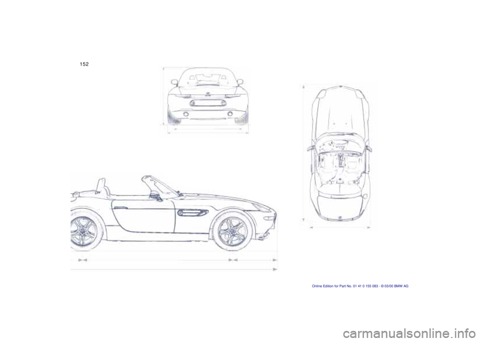 BMW Z8 2000  Owners Manual 152n 
