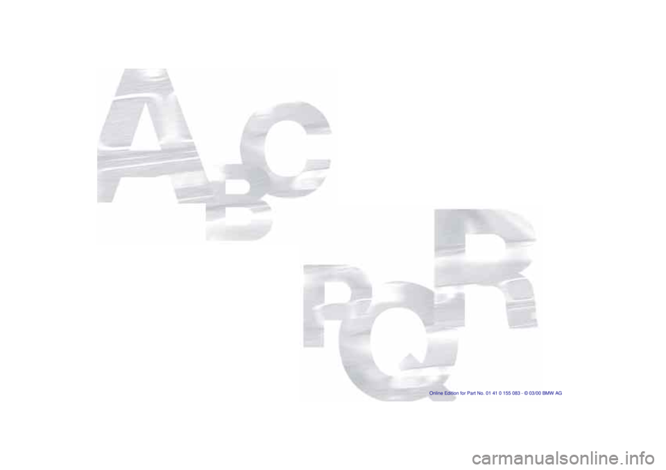 BMW Z8 2000 Owners Manual 160n BMW Z8 2000 Owners Manual 160n