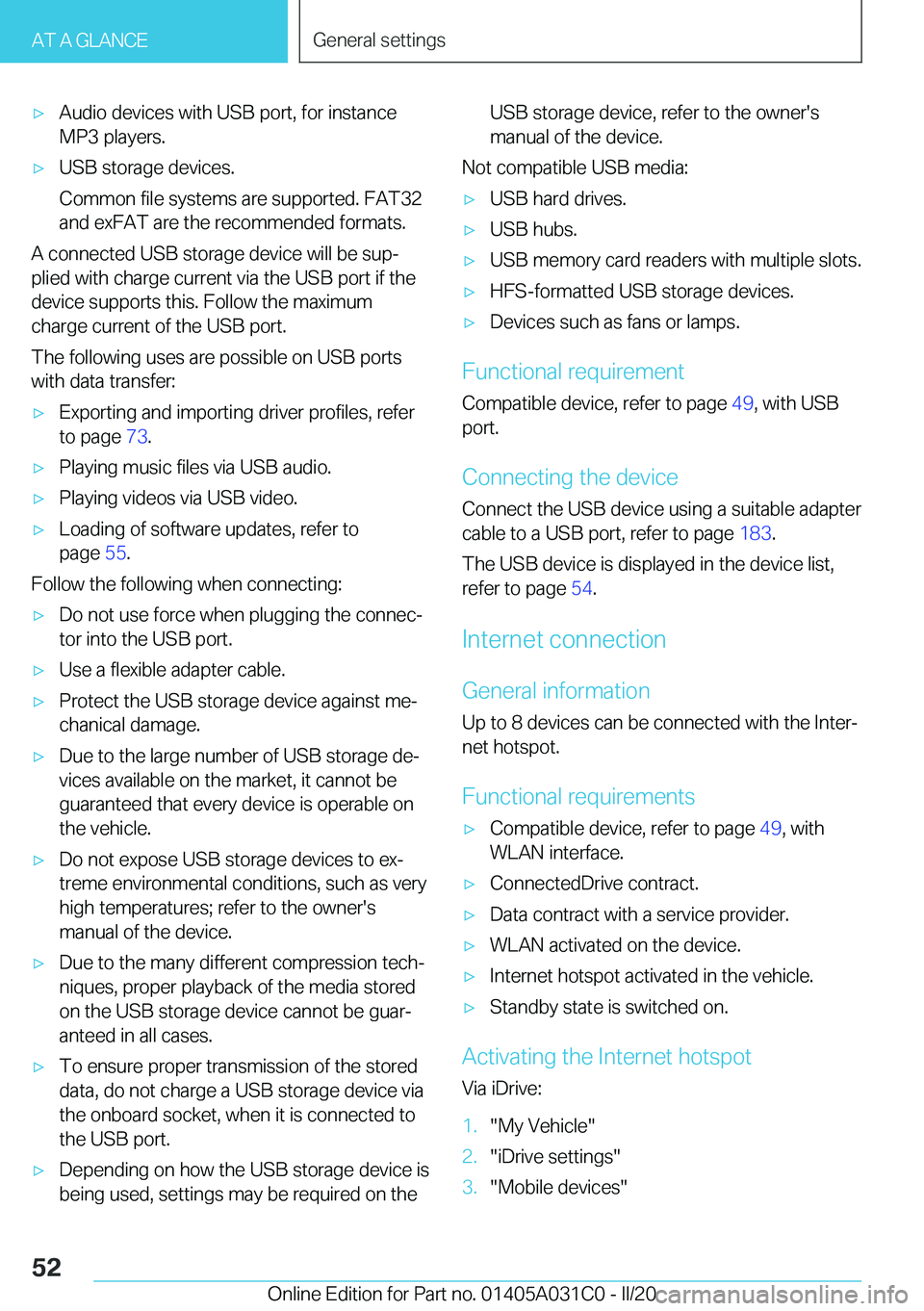 BMW I3 2020 Workshop Manual 'x�A�u�d�i�o��d�e�v�i�c�e�s��w�i�t�h��U�S�B��p�o�r�t�,��f�o�r��i�n�s�t�a�n�c�e�M�P�3��p�l�a�y�e�r�s�.'x�U�S�B��s�t�o�r�a�g�e��d�e�v�i�c�e�s�.
�C�o�m�m�o�n��f�i�l�e��s�y�s�t�e�m�s��