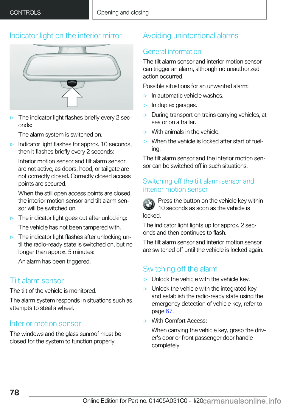 BMW I3 2020 Manual PDF �I�n�d�i�c�a�t�o�r��l�i�g�h�t��o�n��t�h�e��i�n�t�e�r�i�o�r��m�i�r�r�o�r'x�T�h�e��i�n�d�i�c�a�t�o�r��l�i�g�h�t��f�l�a�s�h�e�s��b�r�i�e�f�l�y��e�v�e�r�y��2��s�e�c#j�o�n�d�s�:
�T�h�e��a�