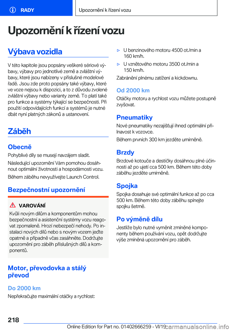 BMW 2 SERIES COUPE 2020  Návod na použití (in Czech) �U�p�o�z�o�r�n�ě�n�