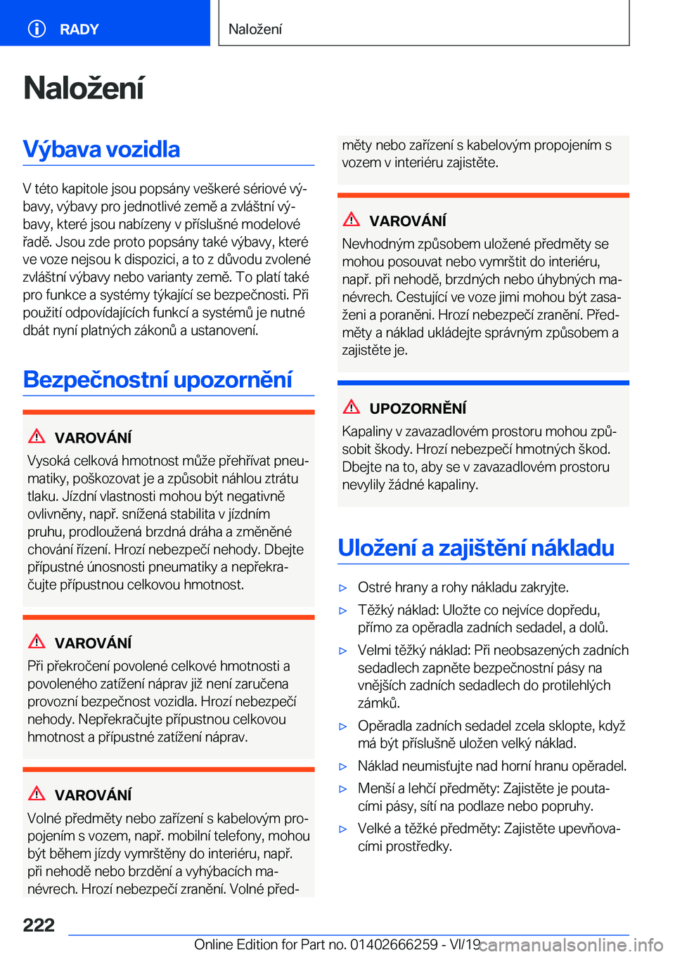 BMW 2 SERIES COUPE 2020  Návod na použití (in Czech) �N�a�l�o�e�n�