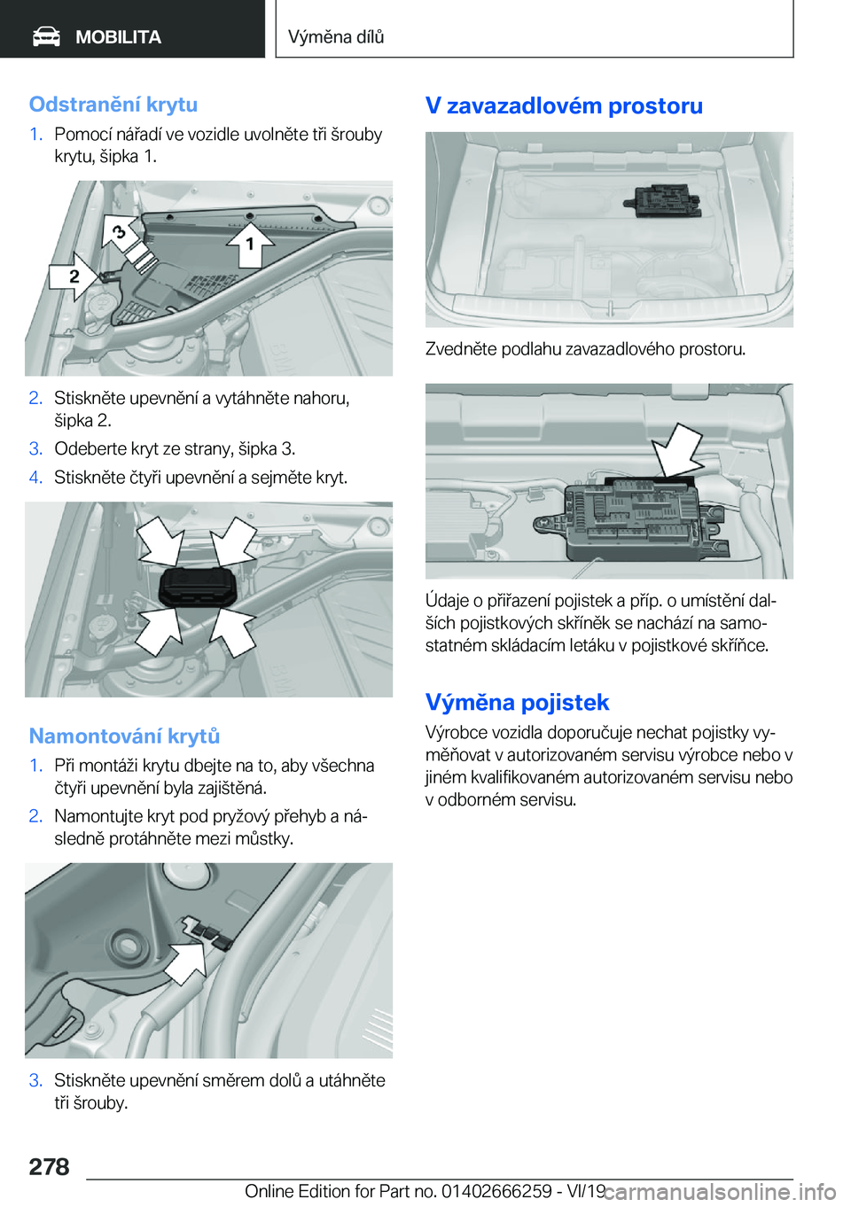 BMW 2 SERIES COUPE 2020  Návod na použití (in Czech) �O�d�s�t�r�a�n�ě�n�