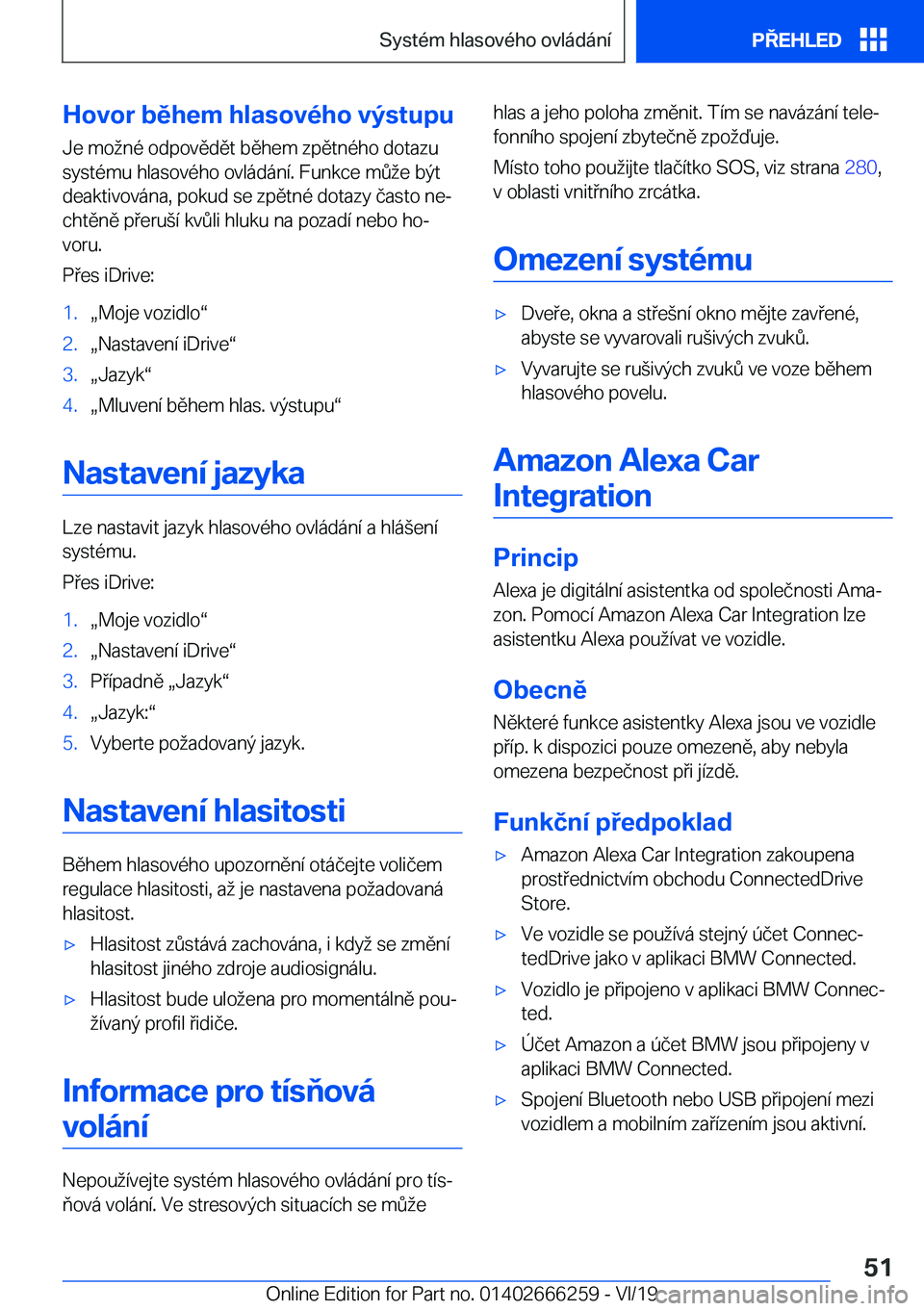 BMW 2 SERIES COUPE 2020  Návod na použití (in Czech) �H�o�v�o�r��b�ě�h�e�m��h�l�a�s�o�v�