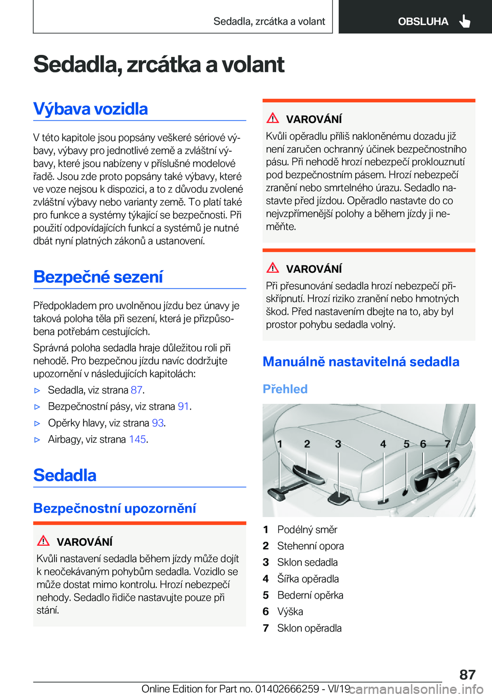 BMW 2 SERIES COUPE 2020  Návod na použití (in Czech) �S�e�d�a�d�l�a�,��z�r�c�