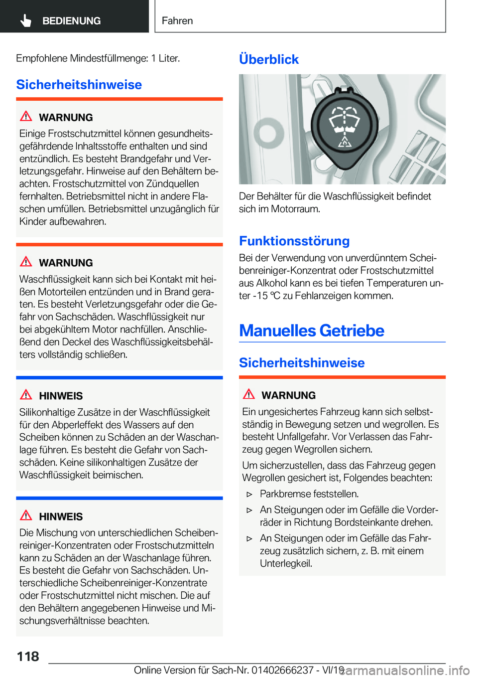 BMW 2 SERIES COUPE 2020  Betriebsanleitungen (in German) �E�m�p�f�o�h�l�e�n�e��M�i�n�d�e�s�t�f�