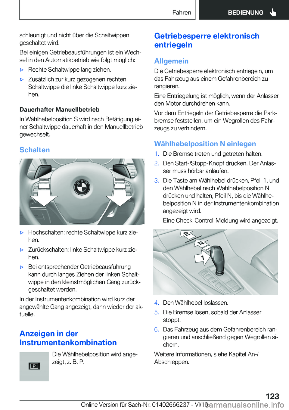 BMW 2 SERIES COUPE 2020  Betriebsanleitungen (in German) �s�c�h�l�e�u�n�i�g�t��u�n�d��n�i�c�h�t��