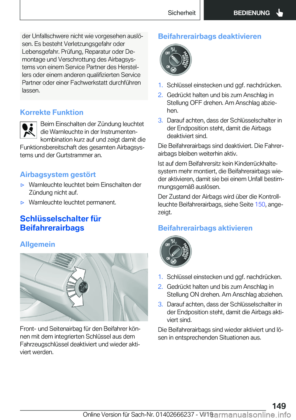 BMW 2 SERIES COUPE 2020  Betriebsanleitungen (in German) �d�e�r��U�n�f�a�l�l�s�c�h�w�e�r�e��n�i�c�h�t��w�i�e��v�o�r�g�e�s�e�h�e�n��a�u�s�l�