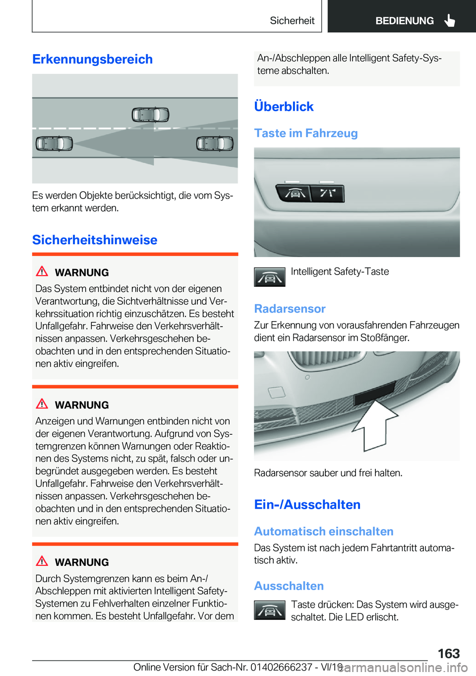 BMW 2 SERIES COUPE 2020  Betriebsanleitungen (in German) �E�r�k�e�n�n�u�n�g�s�b�e�r�e�i�c�h
�E�s��w�e�r�d�e�n��O�b�j�e�k�t�e��b�e�r�
